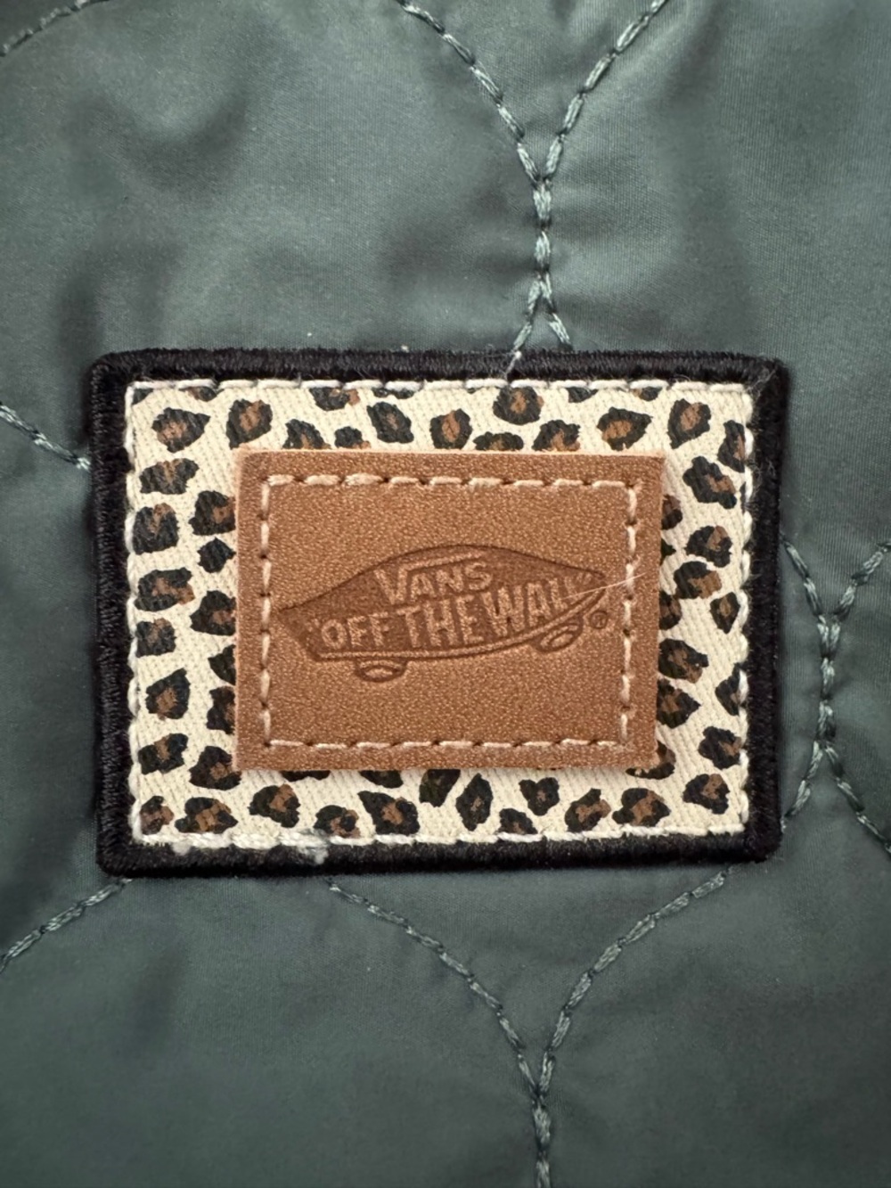 vans quilted teal grey purse with sherpa - Picture 3 of 7